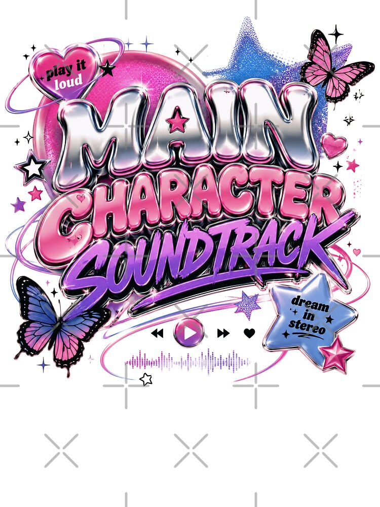Main Character Soundtrack, Y2K Pop Music Aesthetic by Teesamust