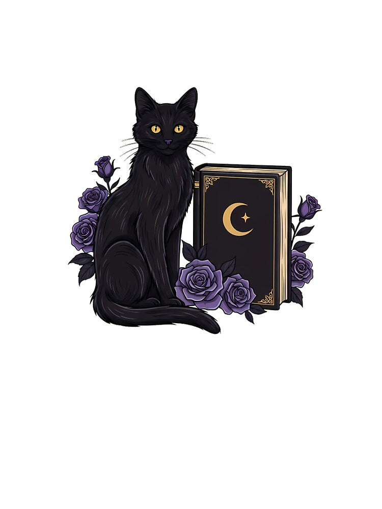 Black Cat Moon Tome Gift by IllumeInk