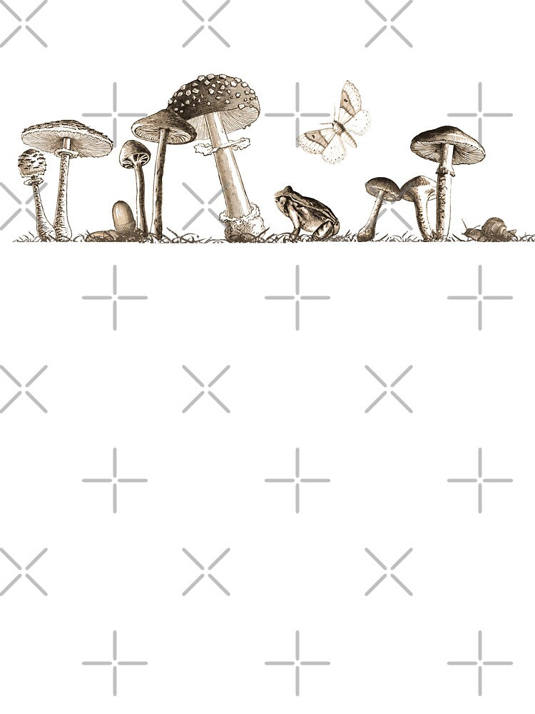Mushroom Frog Snail Moth Forest Floor, Dark Academia by SnakeCharm