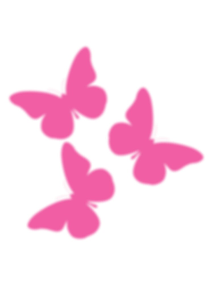 pink butterflies by itswallcraft