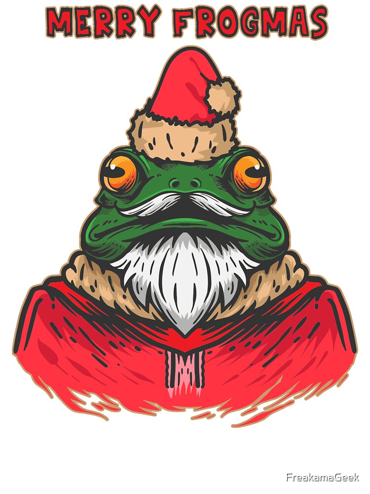 Santa Frog Christmas by FreakamaGeek
