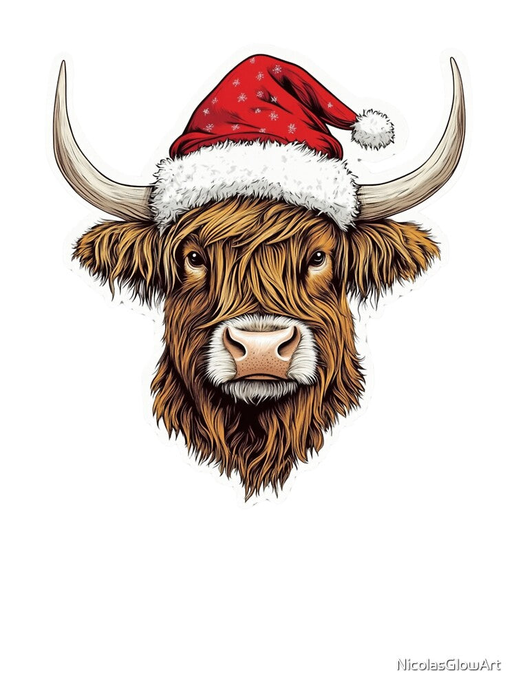 Highland Scotish Cow by NicolasGlowArt