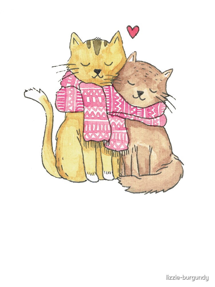 Winter Cat Lovers Christmas Scarf by lizzie-burgundy