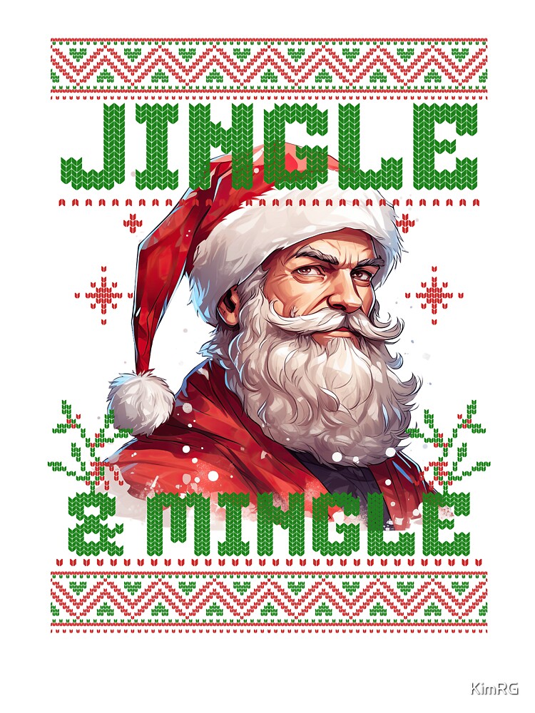 Jingle & Mingle Santa Sweater by KimRG