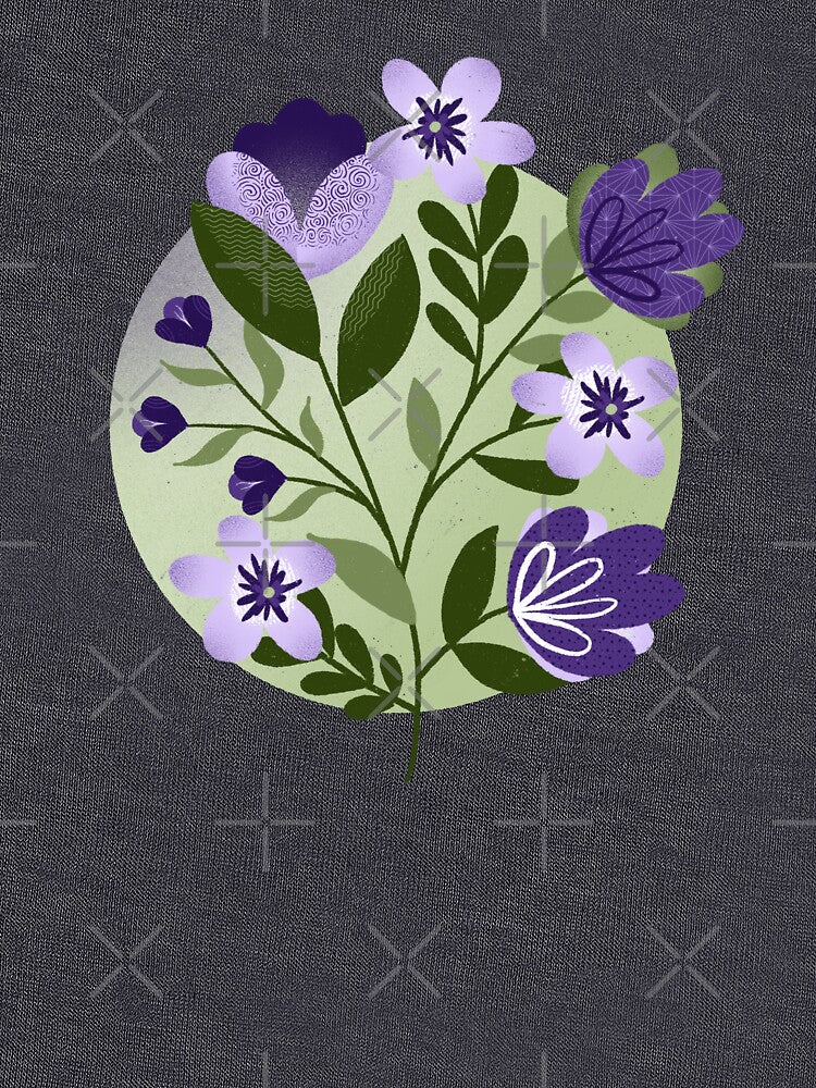 Purple & Green Floral Bouquet by Creativedusk