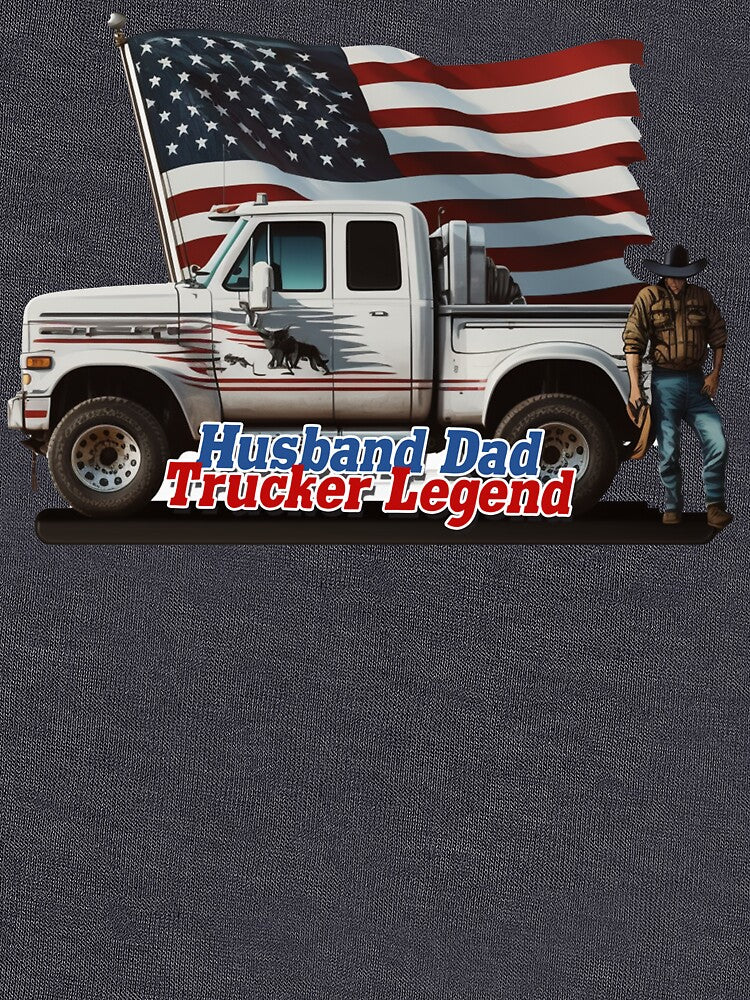 Husband Dad Trucker Legend by pixeldizajn
