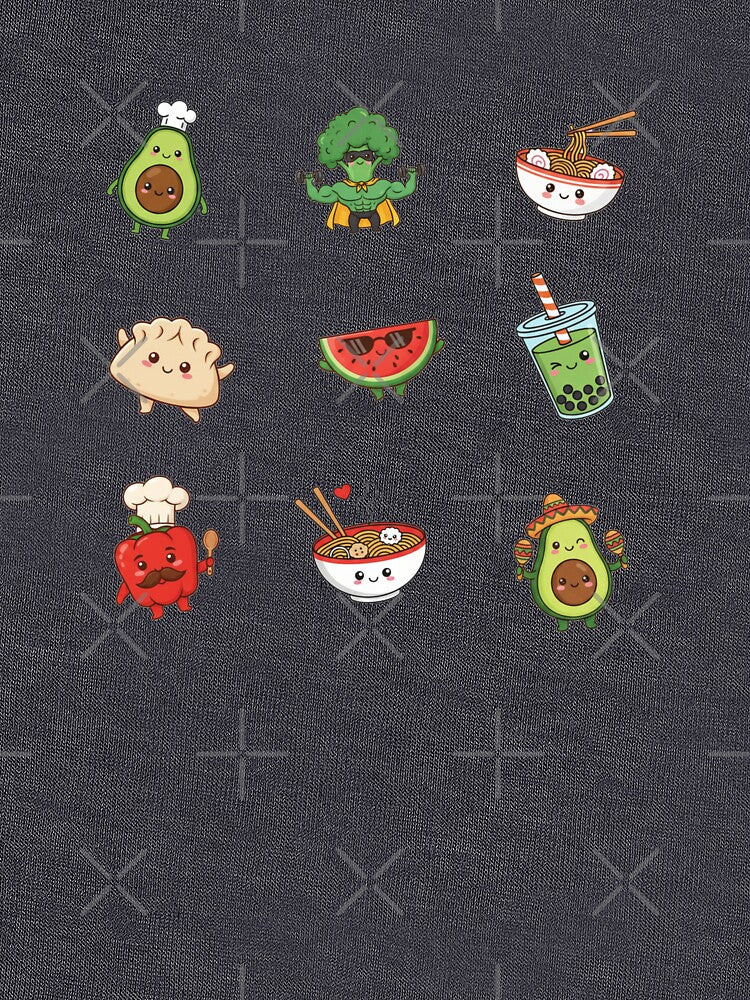 Kawaii Food Friends Pattern – Cute Snacks & Drinks by MerchYouSearch