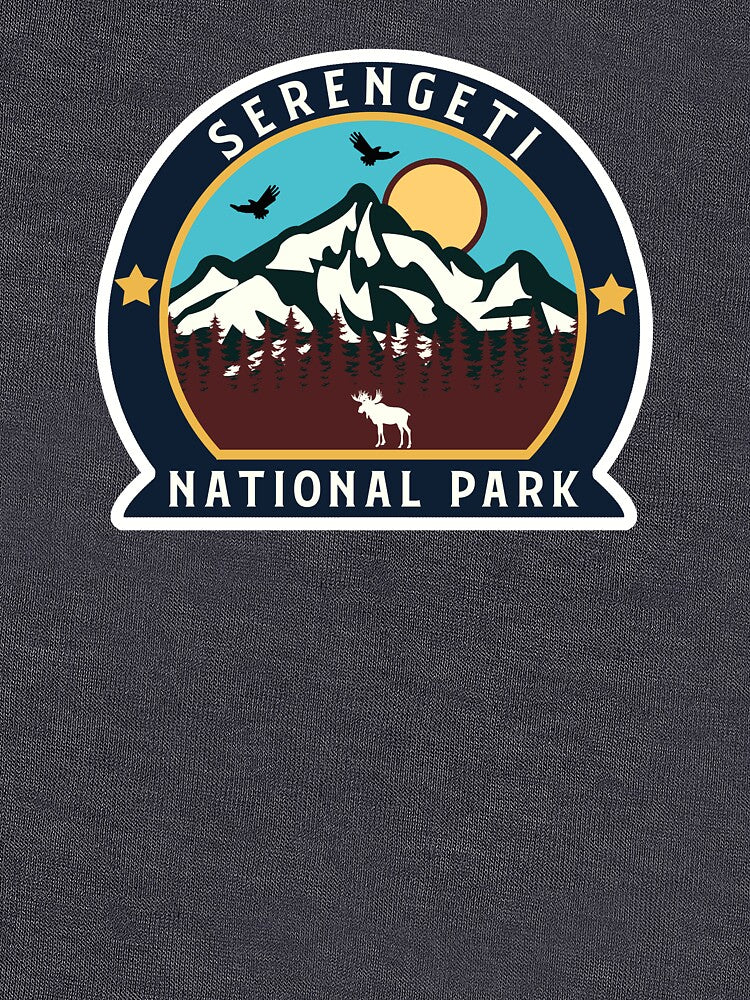 Serengeti National Park-Vintage by Road-tees