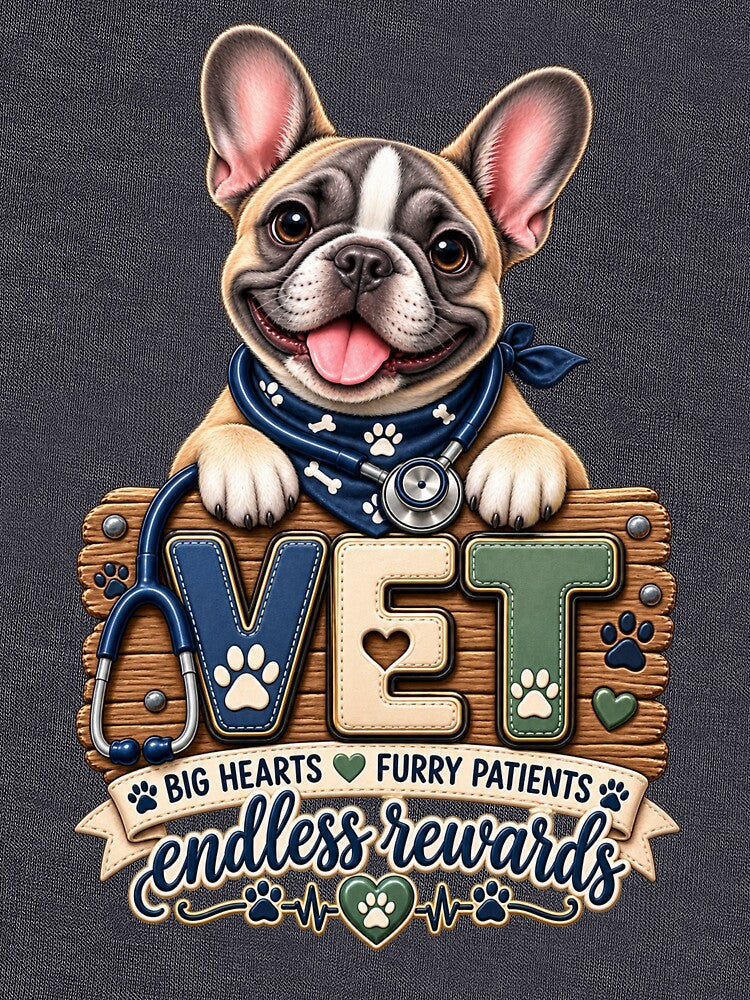 French Bulldog Vet – Big Hearts Furry Patients Veterinary Design by HO•Designs