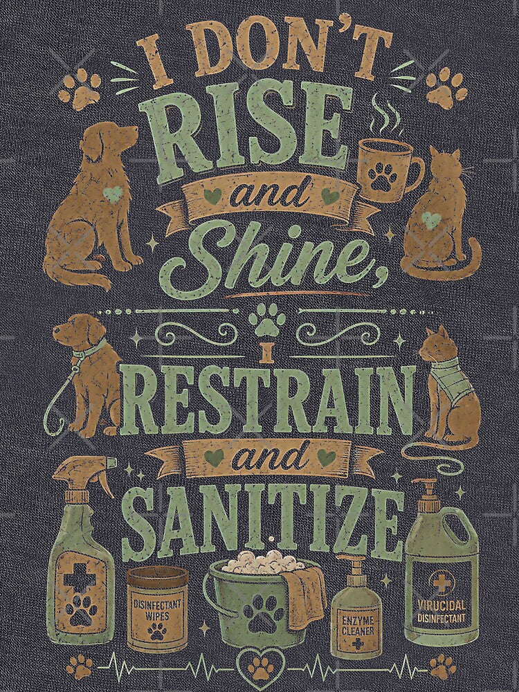 I dont rise and shine, i restrain and sanitize by Jenyffercom