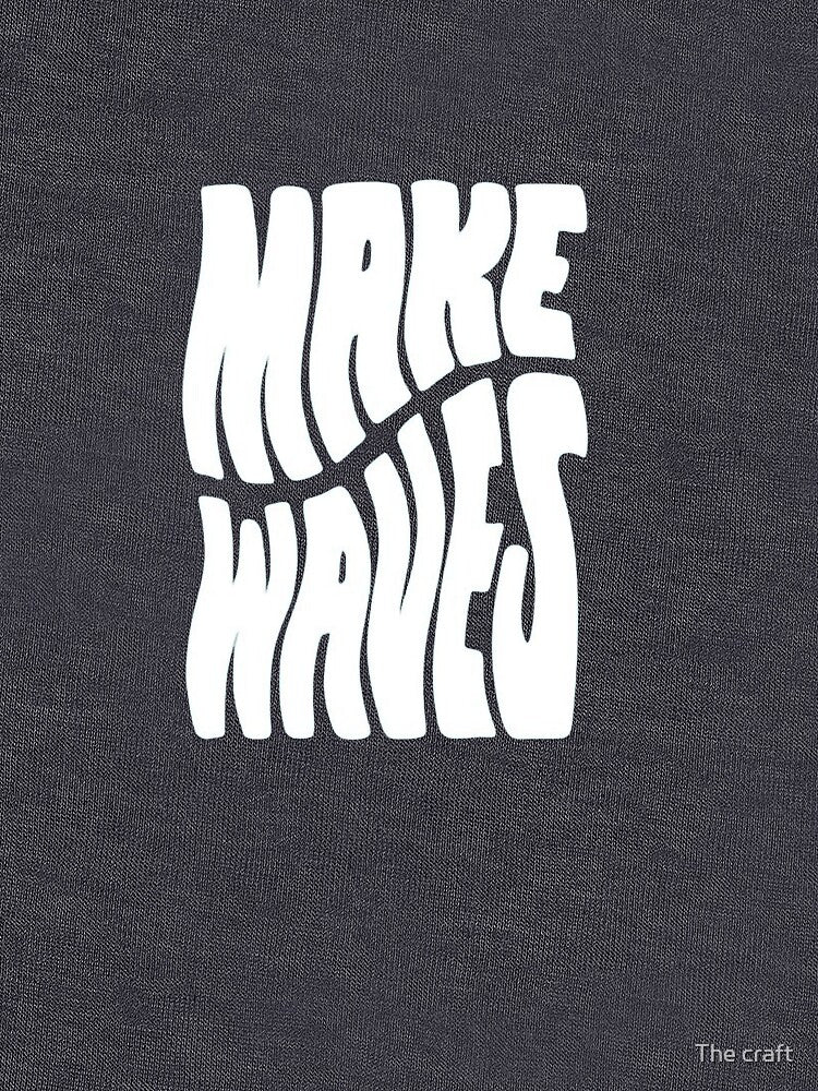 Make Waves Retro Surf Aesthetic Design by The craft
