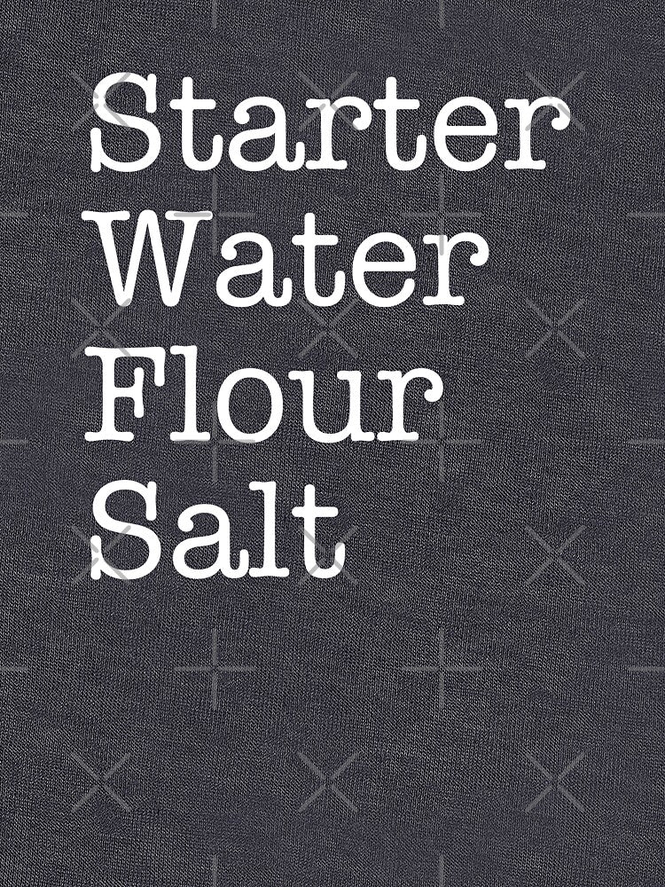 Sourdough Ingredients (White Typewriter) | by PixelsandPulp