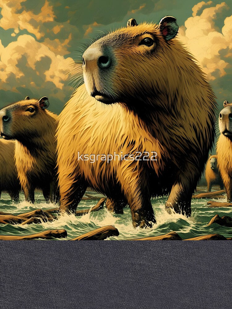 Capybara Art #26 | Capybara Lovers by ksgraphics222