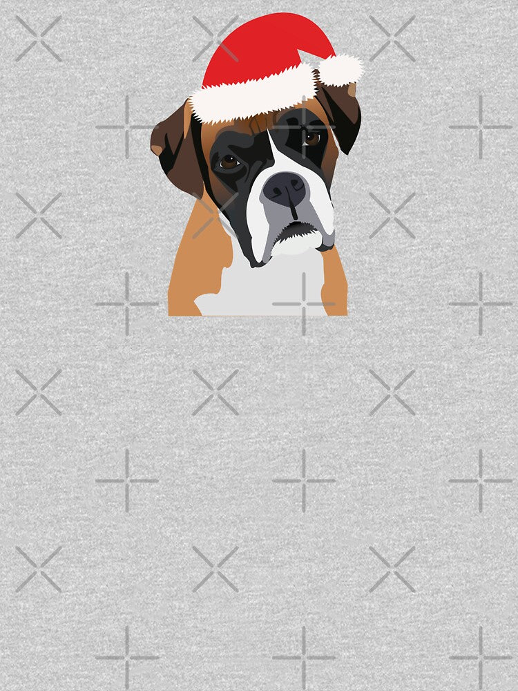 Christmas Boxer Dog by KCPetPortraits