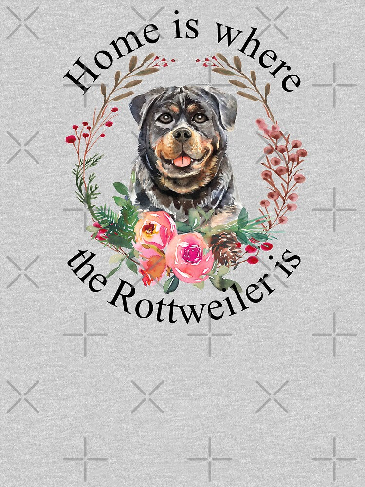 Home is Where the Rottweiler is, Sticker T-Shirt Laptop Water Bottle by StickerArtwork