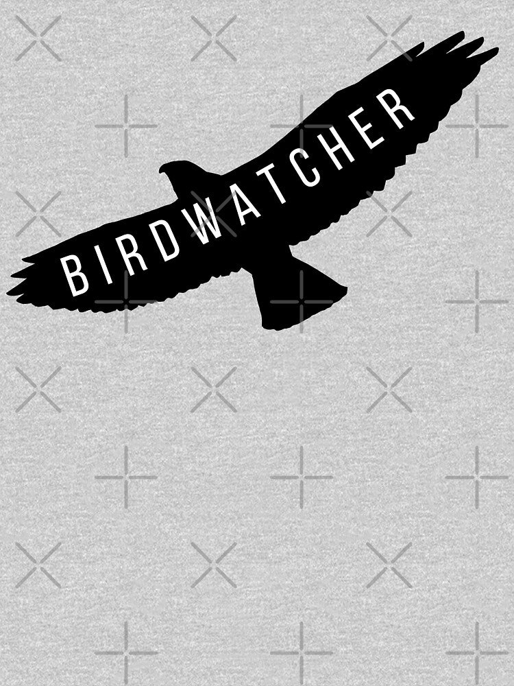 Birdwatcher bird art logo by TheWaterBirds