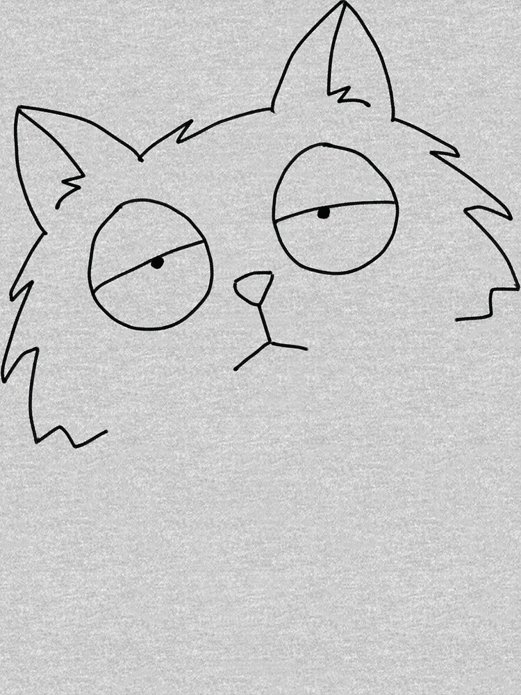 Teddy the Cat Stares by NicDoesFunArt