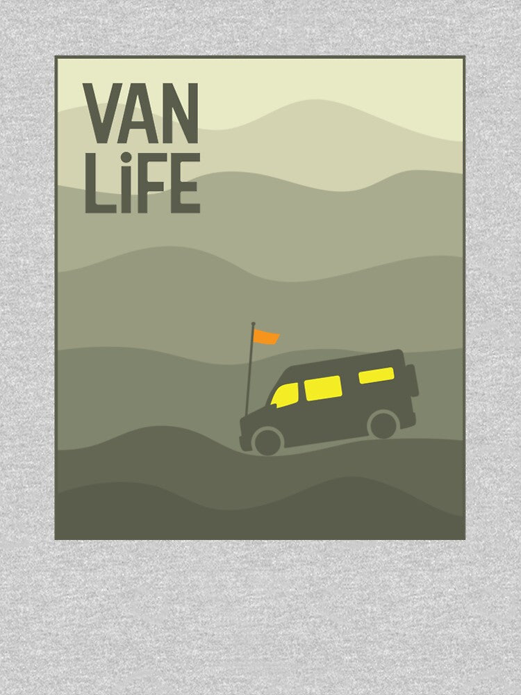 Van amongst Sand Dunes - Van Life by pixelinga