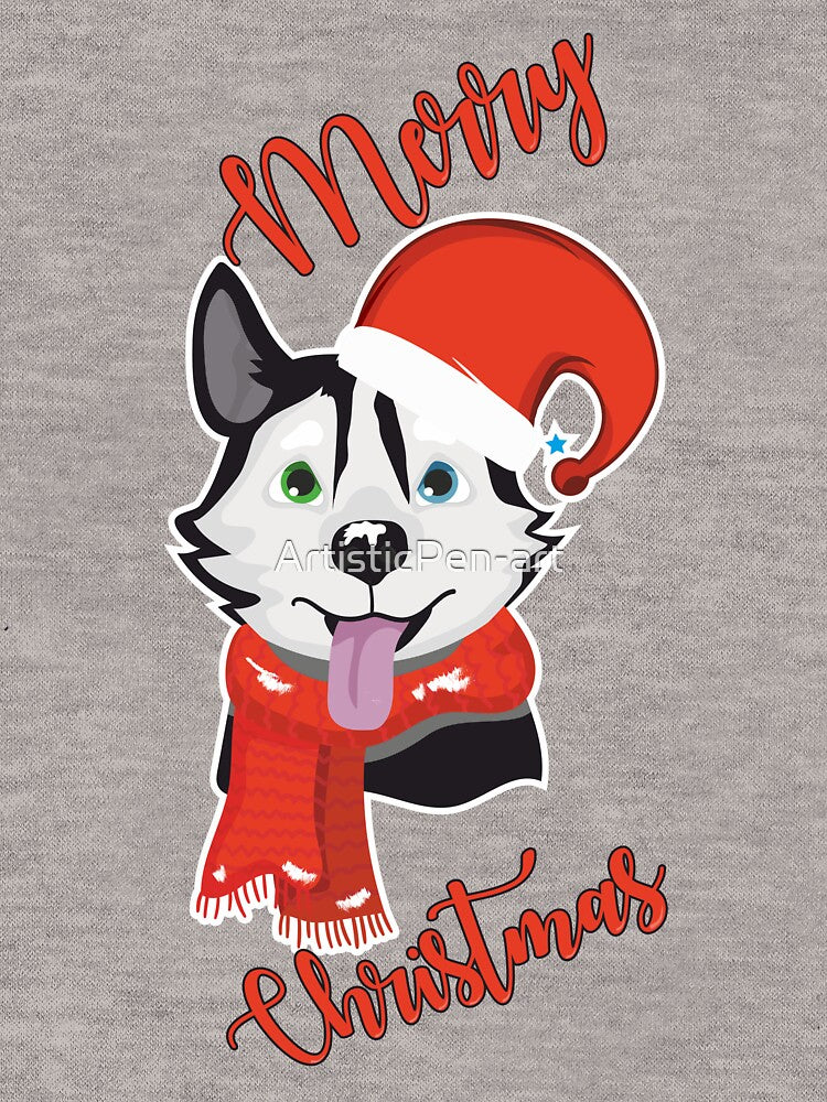 Dog santa Merry Christmas xmas by ArtisticPen-art