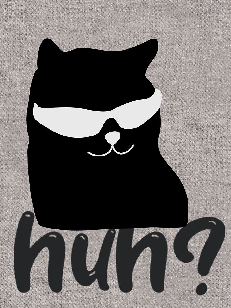 black cat huh meme by Jibshop ⭐⭐⭐⭐⭐