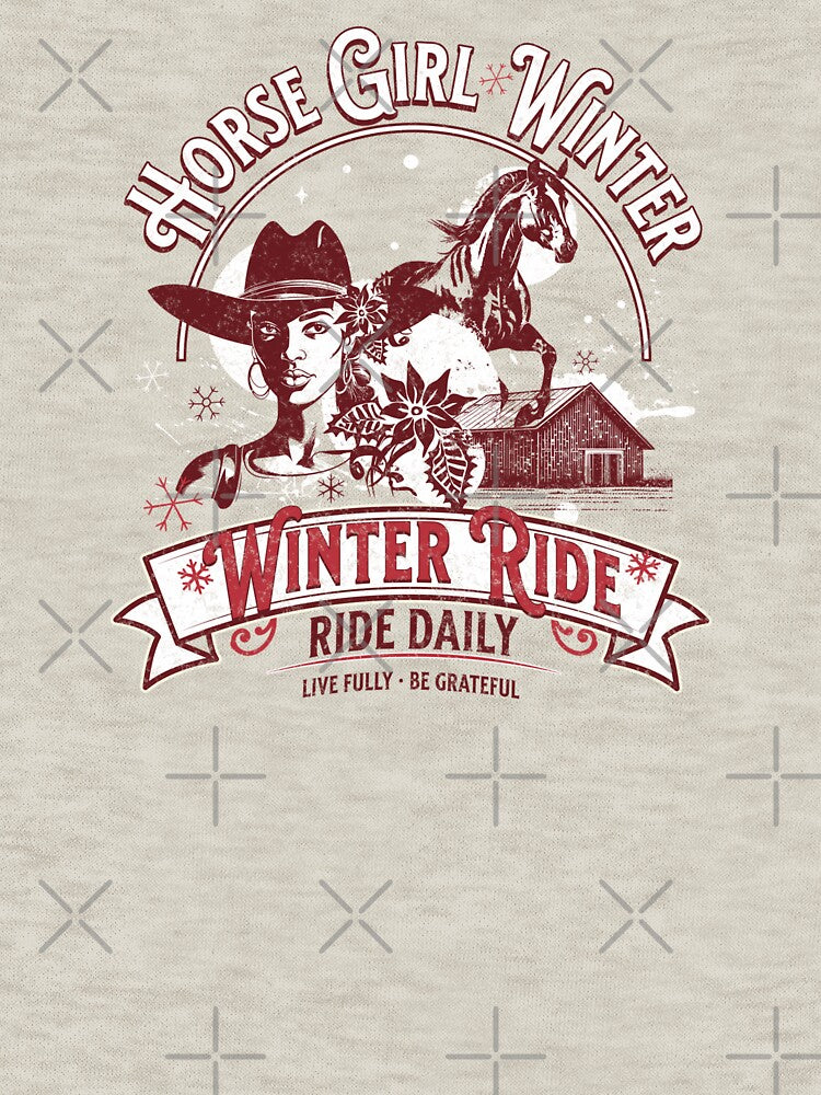 Winter Cowgirl Horse by LeosCloset
