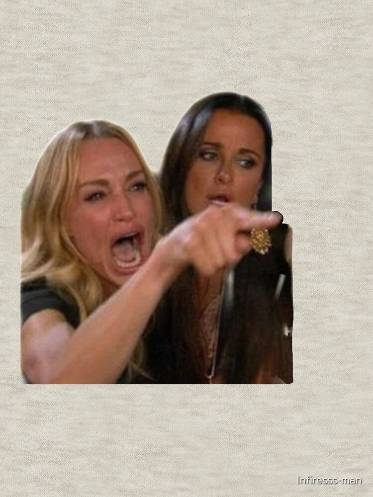 Lady Yelling at Cat Meme Lady Reaction Sticker by Infiresss-man