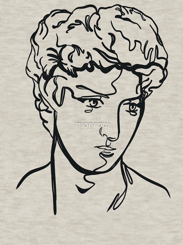 Statue line drawing by monrow