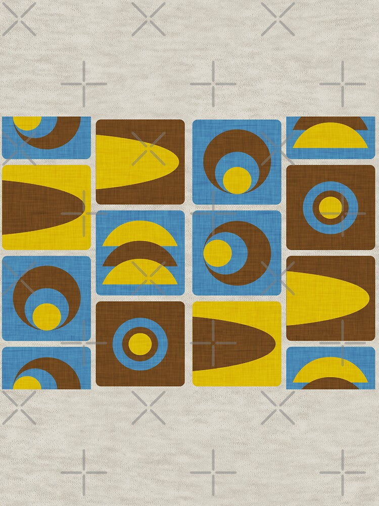 70s Cube Geo Blue by susycosta