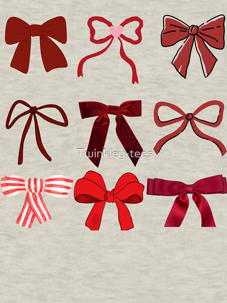 Red Bow Aesthetic Coquette Ribbon by Twinkley-tees