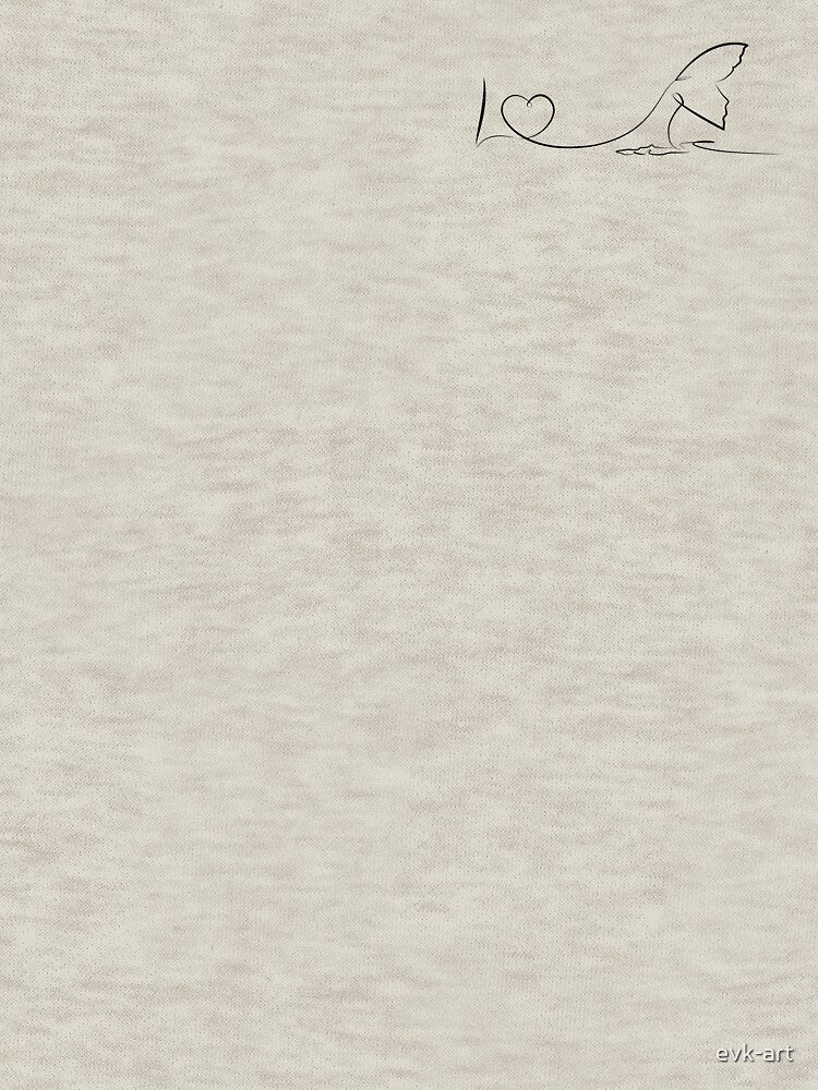 Copy of I love with heart whale minimalist wall art by evk-art