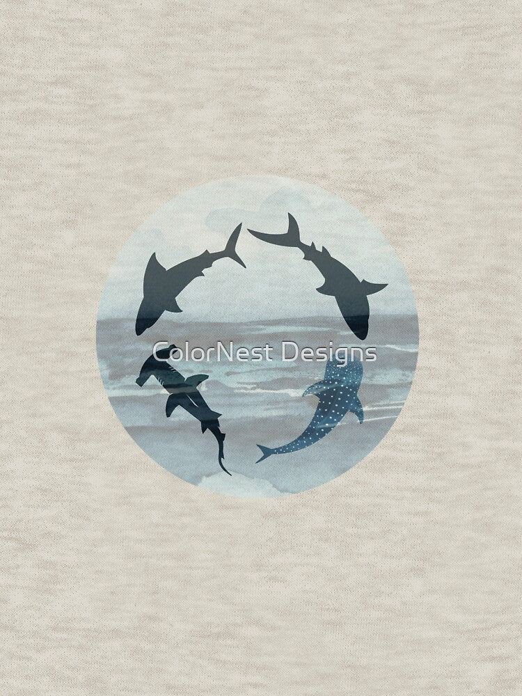 Shark Circle Design by ColorNest Designs