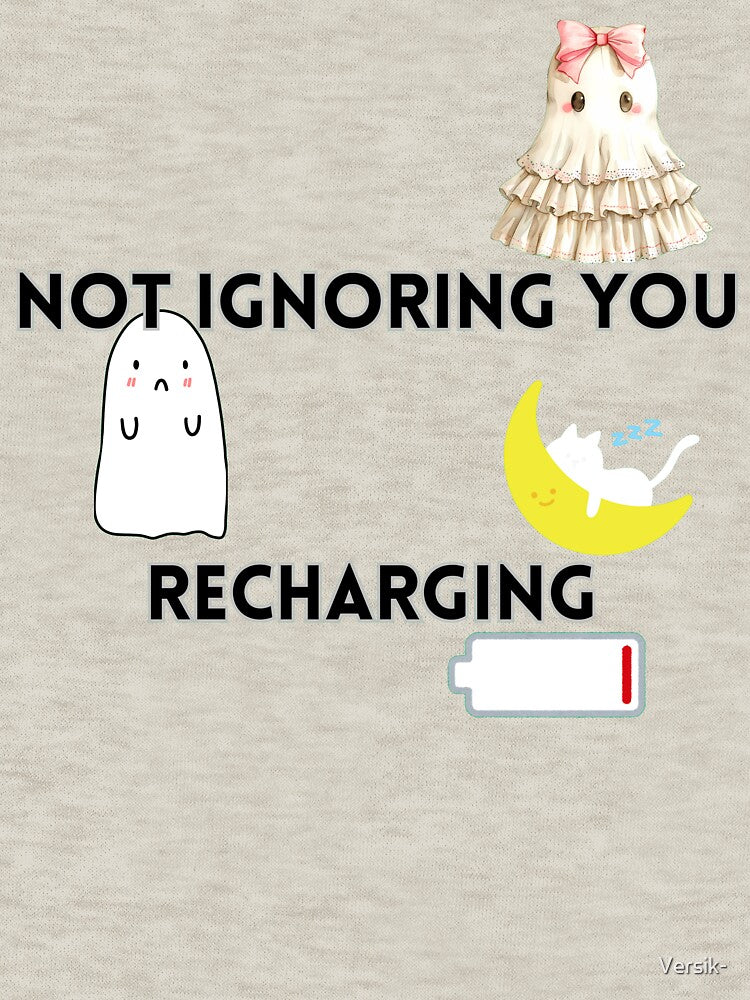 Introvert Humor – Not Ignoring You, Recharging by Versik-