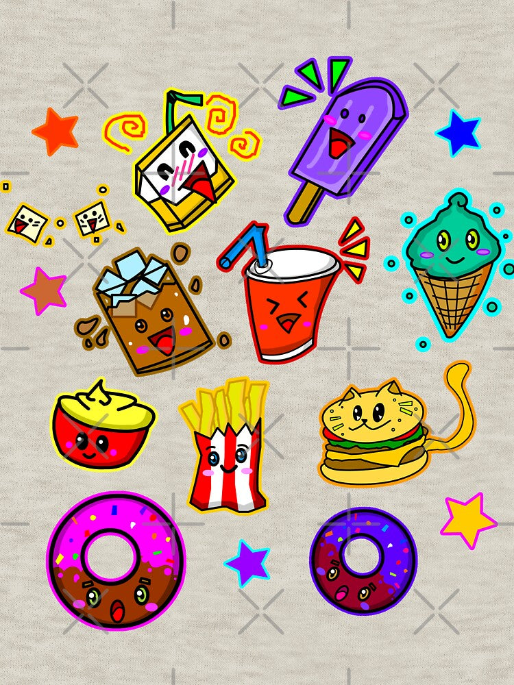 Kawaii Food Art by fantasmahappy