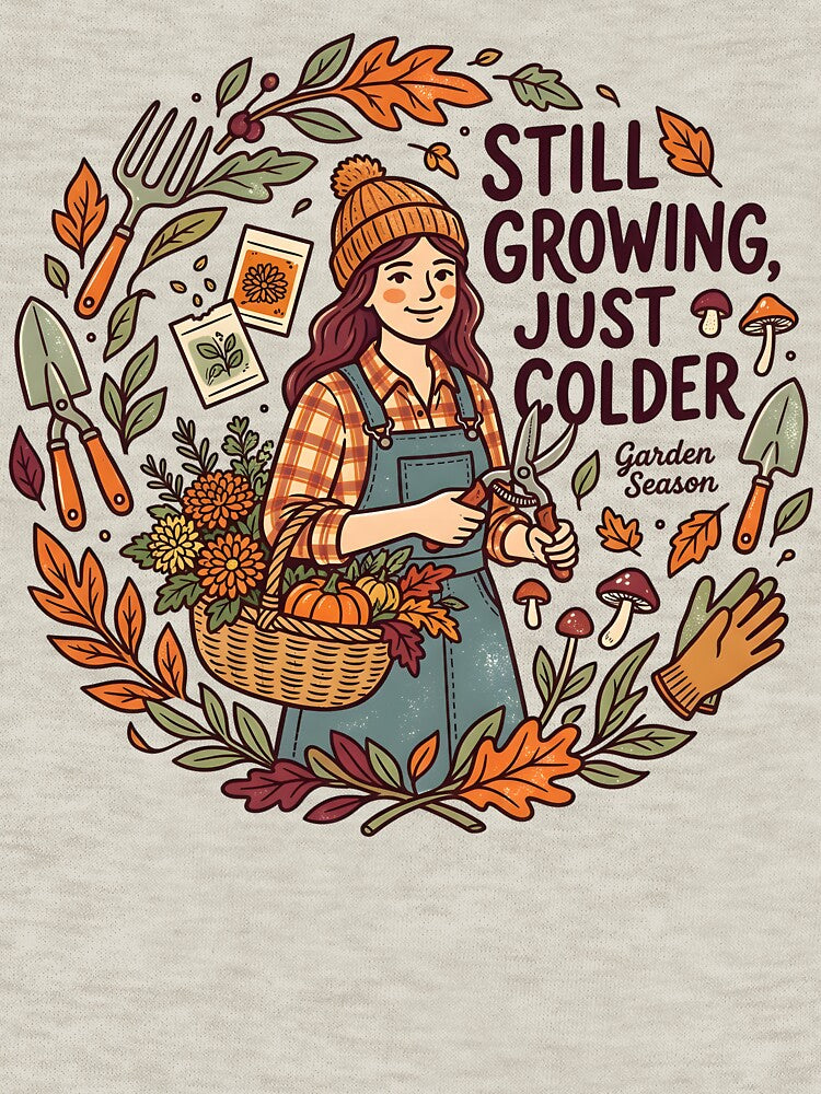 Still Growing Just Colder – Funny Fall Gardener by Design-Fever-Co