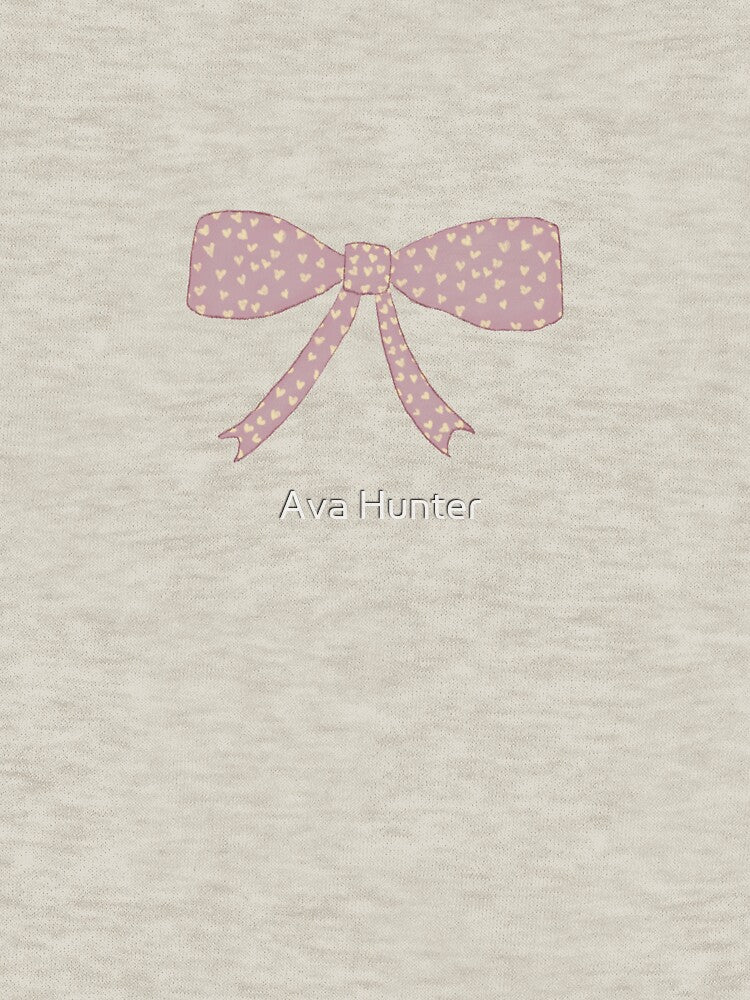 Yellow Heart Bow by Ava Hunter