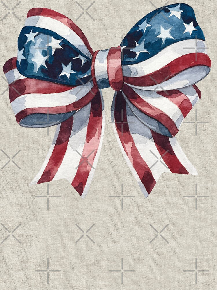 Watercolor American Coquette Bow by moimesfolies