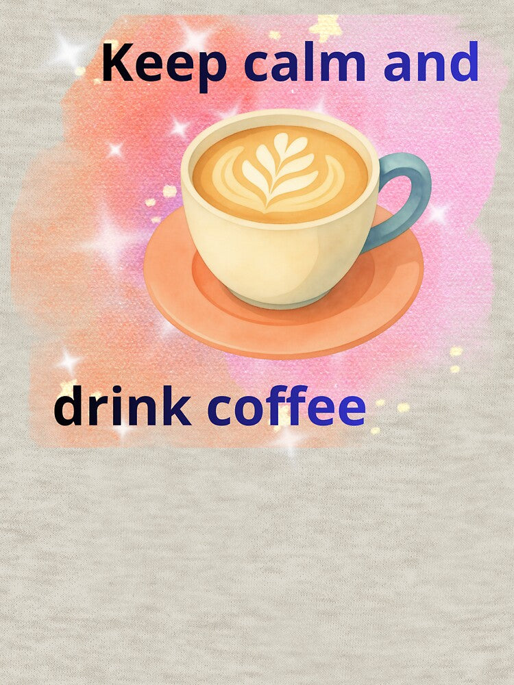 Keep Calm and Drink Coffee Motivational T-shirt Gifts Coffee Lover by ZemVibe