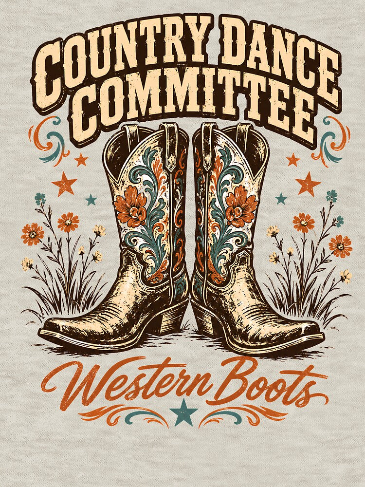 Country Dance Committee - Vintage Western Cowboy Boots by BumbleBloom7