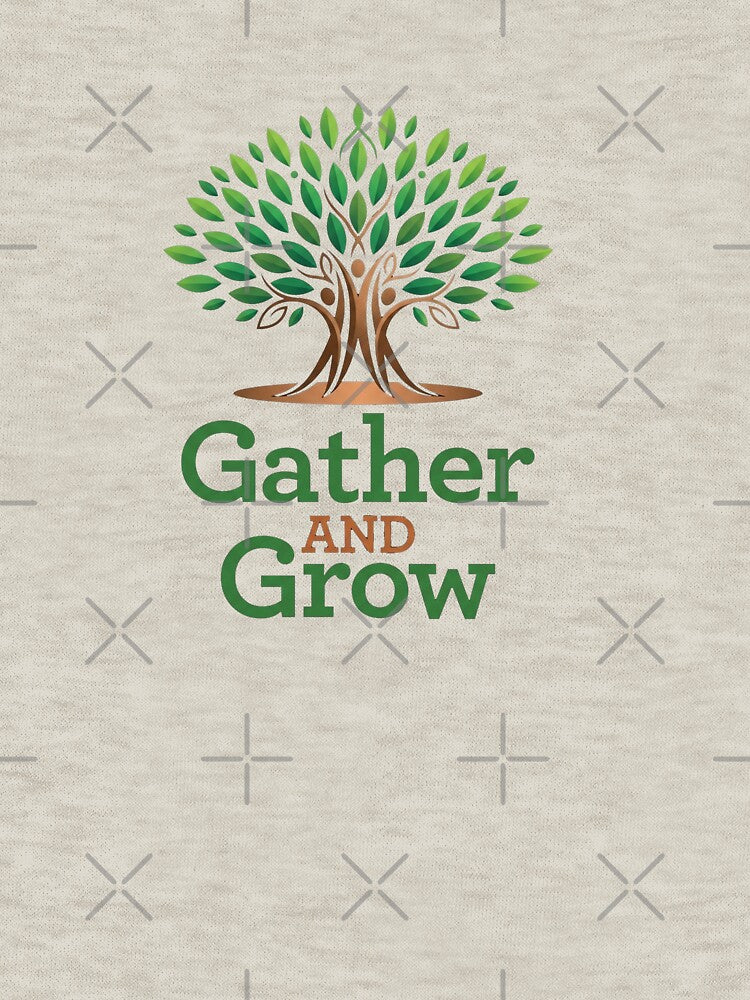 Gather and Grow Tree of Life - Community & Nature Logo by Mossypixels Unisex