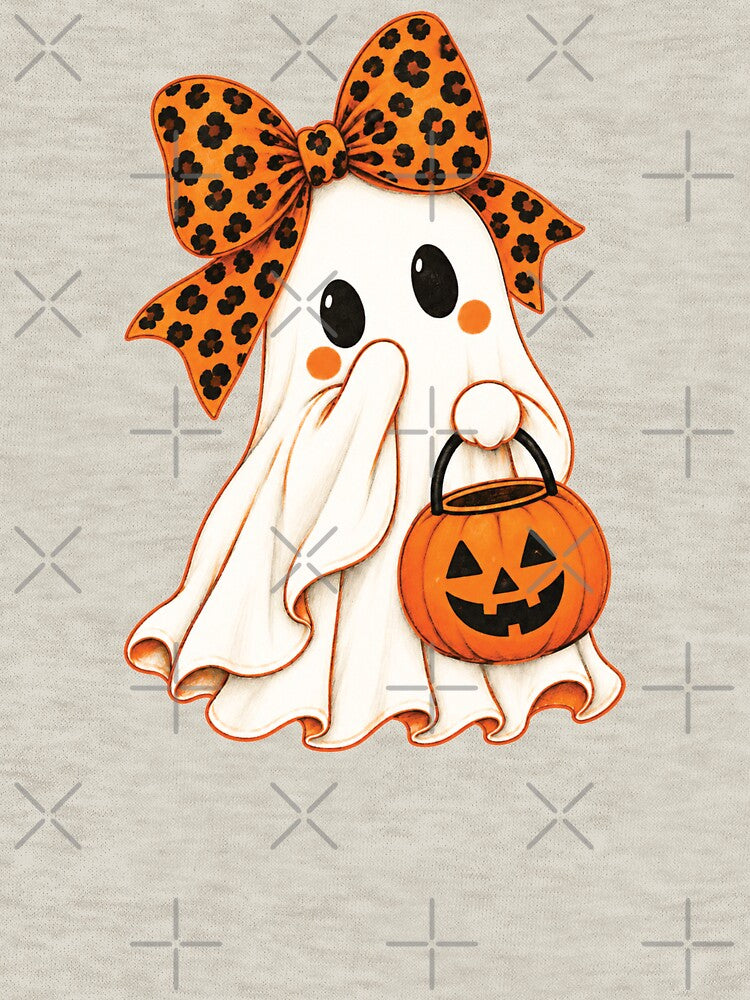 Preppy Halloween Ghost, Spooky Season, Cute Ghost Boo by KodiakMillyy