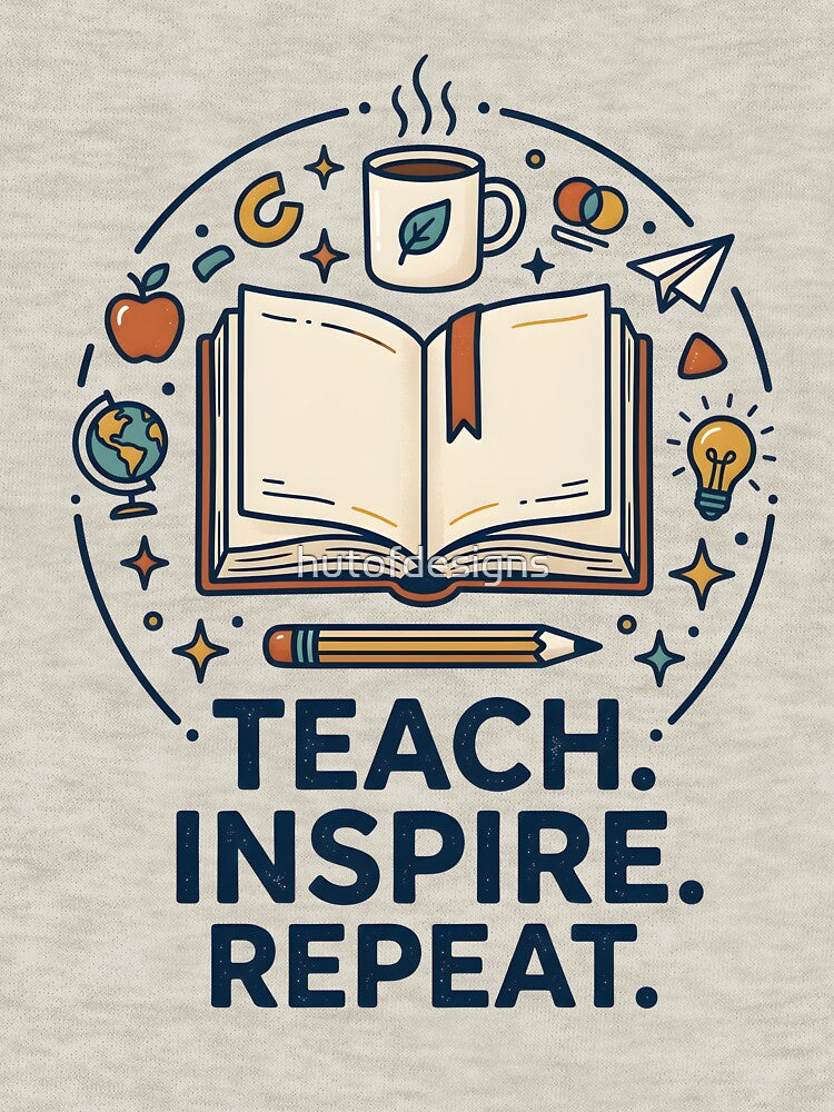 Teach Inspire Repeat Teacher Appreciation by hutofdesigns