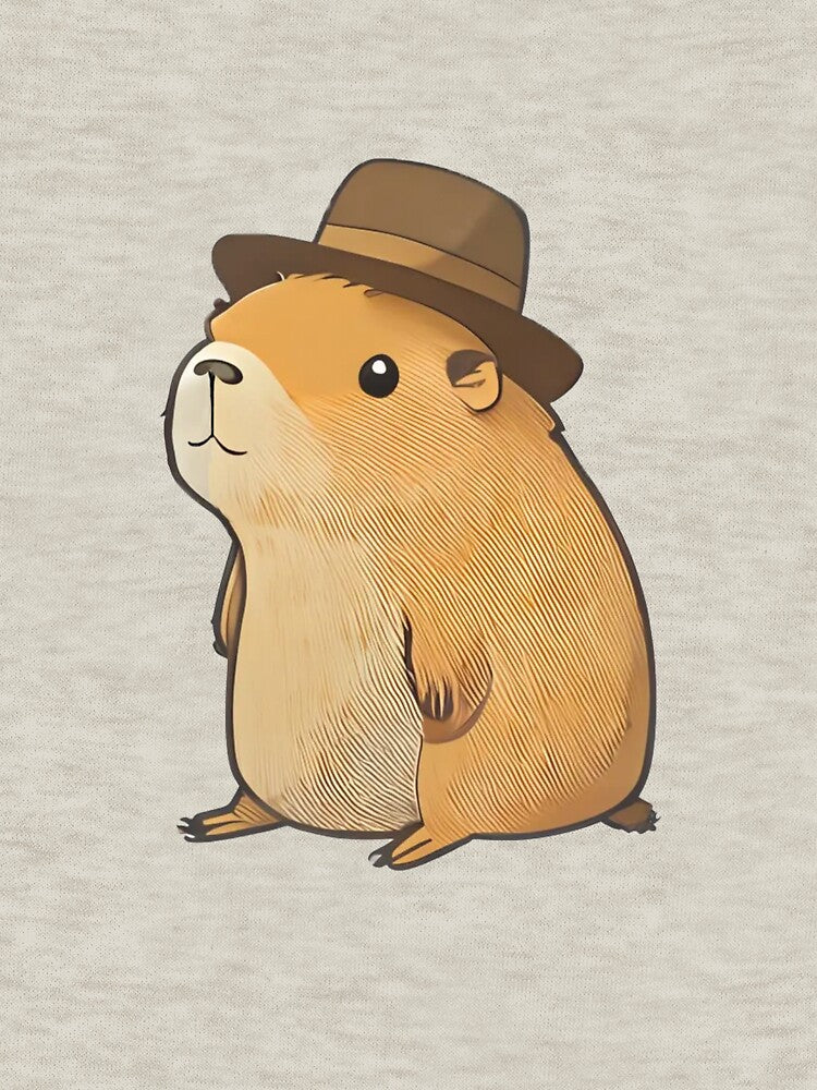Cute capybara with hat by CottonHouse