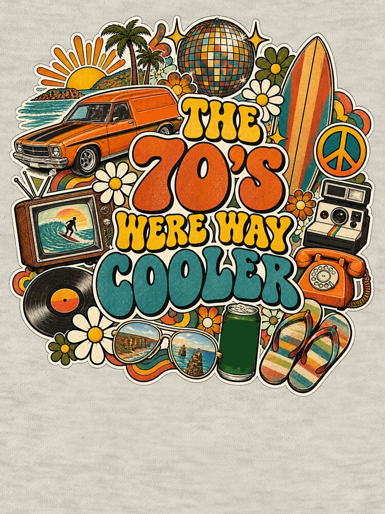 The 70's Were Way Cooler Retro Aussie 70s Surf Van Beach Disco Vintage by Yellowriversss