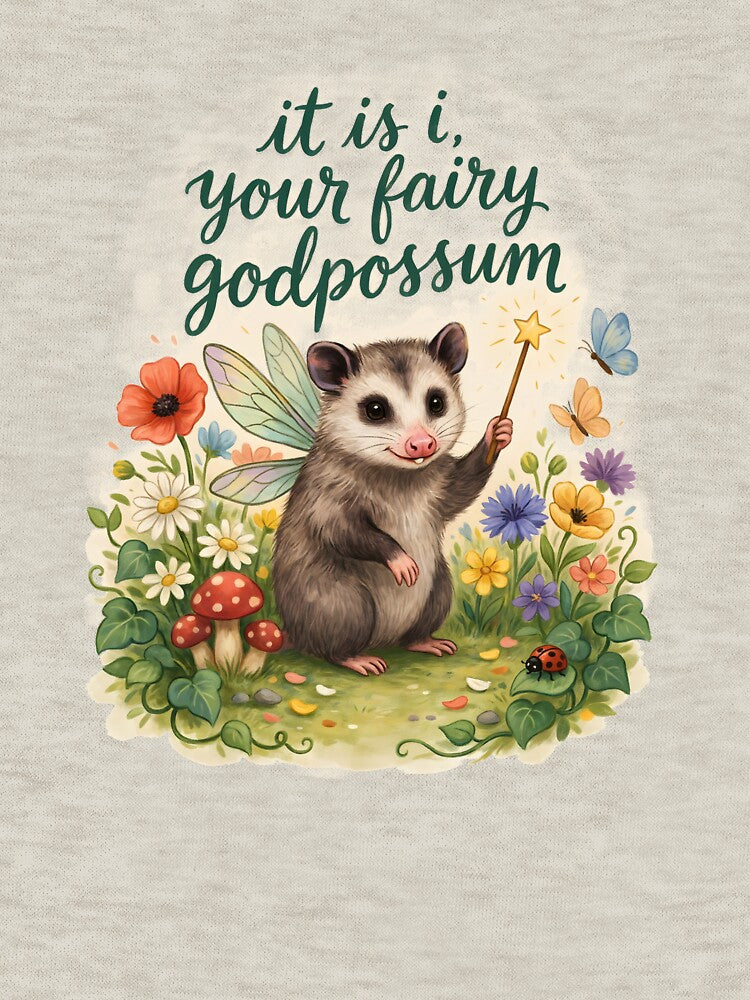 It Is I Your Fairy Godpossum Cute Possum Humor by Redgiant87x