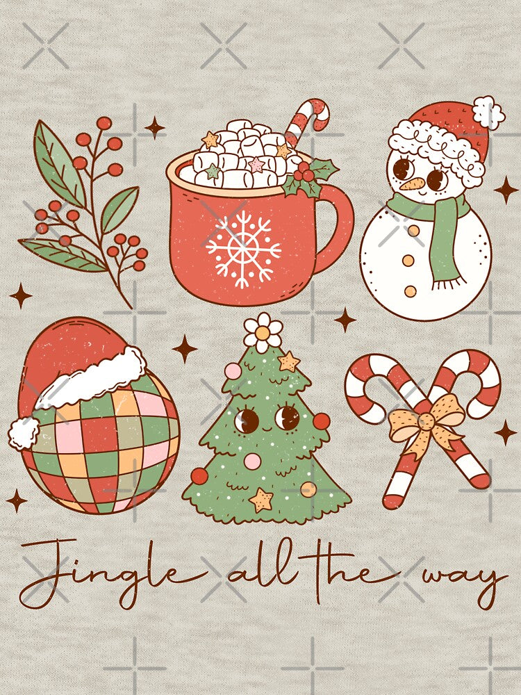 Jingle all the way Retro Groovy Christmas by mariejosee22