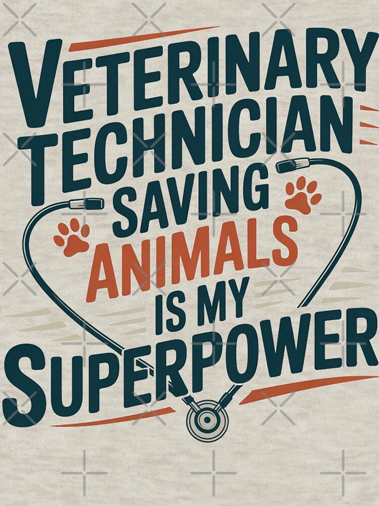 Veterinary Technician Gift – Saving Animals Is My Superpower Shirt by limos
