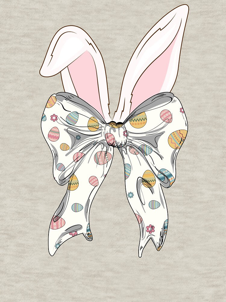 Bunny Coquette Bow Easter Egg Ribbon Girly Spring Clothes by masterdeer