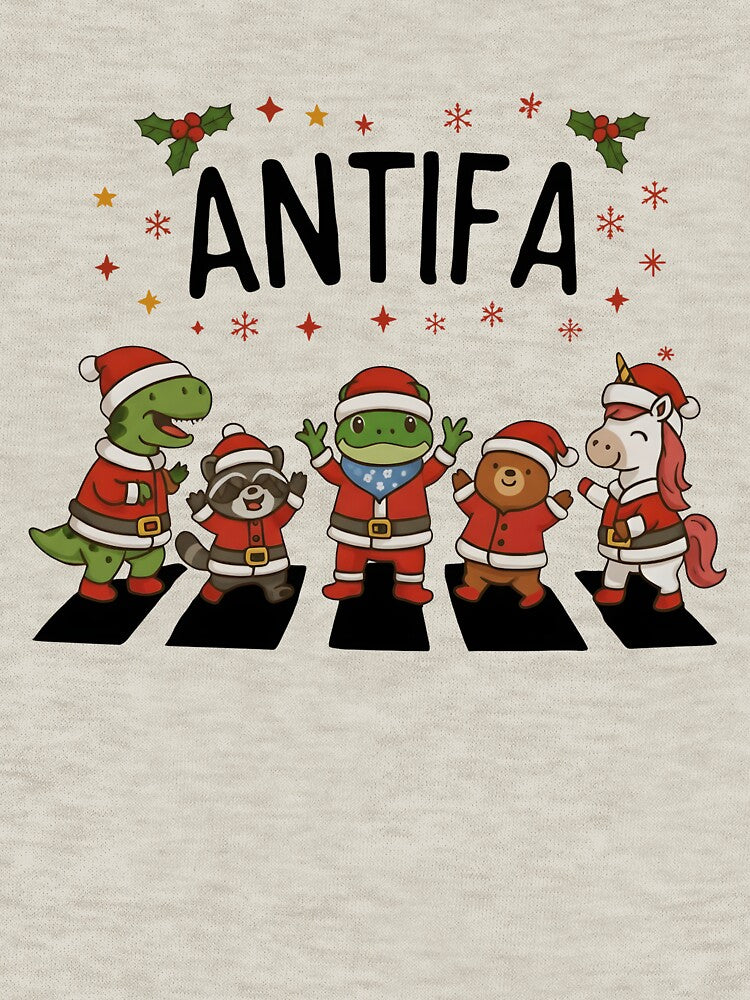 Antifa Frog Portland Christmas by PugPuppyLife