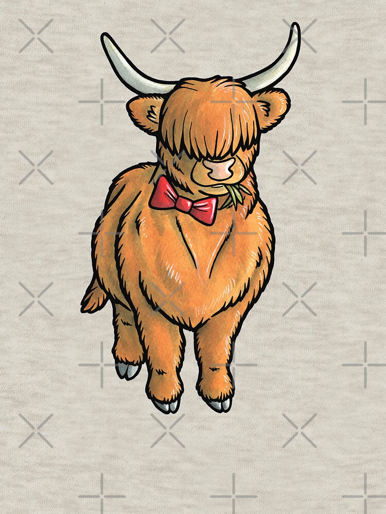 Highland coo by animalartbyjess