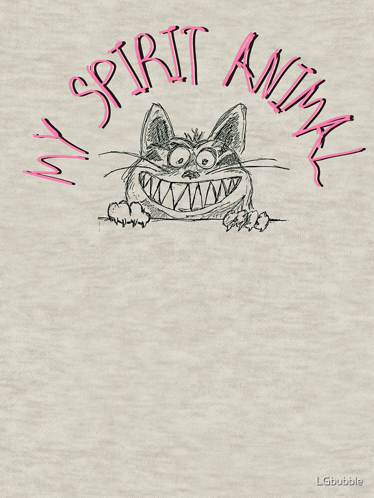 My Spirit Animal Crazy Bad Cat Pink Design by LGbubble